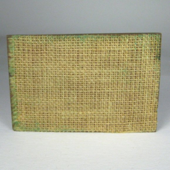 Linocut Linoleum Printing Wood Block ands to Hold Stamp Handmade Candle - Picture 3 of 3